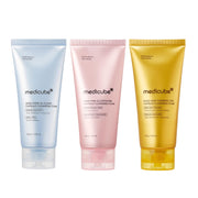 Capsule Foam Cleanser Trio: Zero Pore, Kojic Acid Turmeric, PDRN Capsule Foam Cleanser | Korean Facial Cleansing Set for Pore Care, Uneven Skin Tone & Hydrating Daily Cleansing