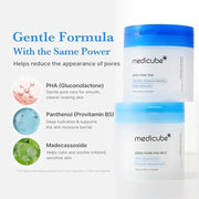 Zero Pore Cleanse & Swipe Duo: Zero Pore Pad Mild + Zero Capsule Foam Cleanser | Exfoliating and Clarifying Pore Care Set for Refined Skin Texture and Excess Sebum Control