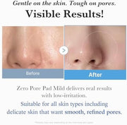 Zero Pore Cleanse & Swipe Duo: Zero Pore Pad Mild + Zero Capsule Foam Cleanser | Exfoliating and Clarifying Pore Care Set for Refined Skin Texture and Excess Sebum Control