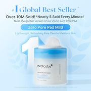 Zero Pore Cleanse & Swipe Duo: Zero Pore Pad Mild + Zero Capsule Foam Cleanser | Exfoliating and Clarifying Pore Care Set for Refined Skin Texture and Excess Sebum Control