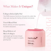 Pink PDRN Day & Night Gel Duo: Salmon DNA PDRN Pink Collagen Jelly Gel Mask (4Ea) and Collagen Jelly Pad