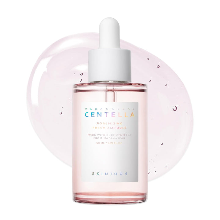 Centella Poremizing Fresh Ampoule 1.69 Fl.Oz, 50Ml, Korean Pink Serum for Enlarged Pores Minimizing with Madagascar Centella and Himalayan Pink Salt, Hydrating Facial Serum, Korean Skin Care