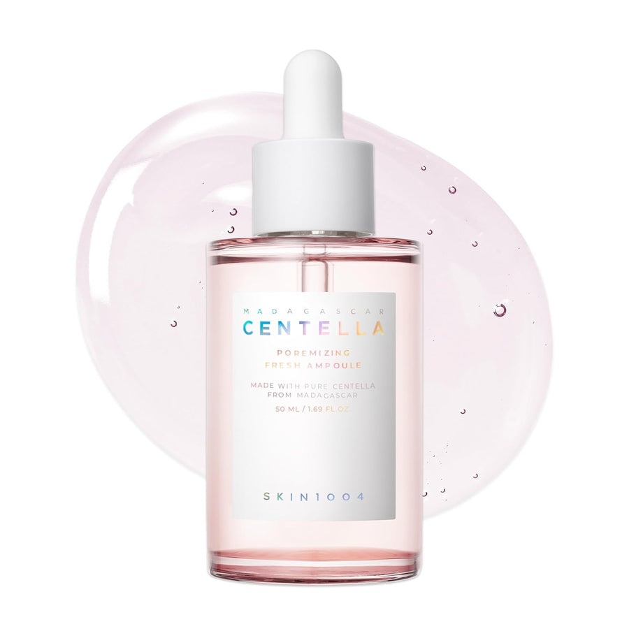 Centella Poremizing Fresh Ampoule 1.69 Fl.Oz, 50Ml, Korean Pink Serum for Enlarged Pores Minimizing with Madagascar Centella and Himalayan Pink Salt, Hydrating Facial Serum, Korean Skin Care