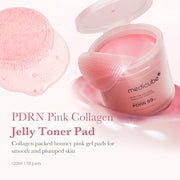 Pink PDRN Day & Night Gel Duo: Salmon DNA PDRN Pink Collagen Jelly Gel Mask (4Ea) and Collagen Jelly Pad