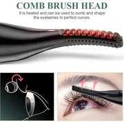 Rechargeable Mini Clip-Type USB Electric Heated Eyelash Temperature Modes Curler Makeup Hours Lasting 3 Long Tool Eye Women M1T2 V.I.P Digital Presence