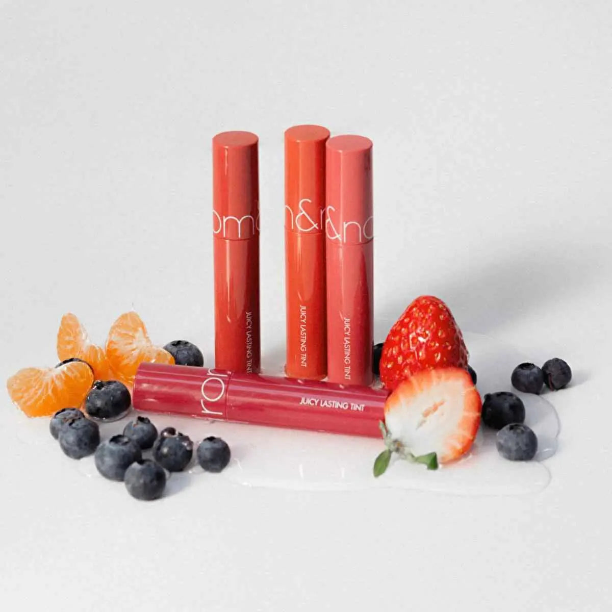 rom&nd Juicy Lasting Tint: #11 Pink Pumpkin - Glossy, Moisturizing, Long-Lasting Korean Lip Tint for Hydrated & Vibrant Lips Beauty Care Bag