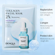 20pcs/5pcs Centella Collagen Face Mask VC Moisturizing Refreshing Sheet Masks Hyaluronic Acid  Facial Mask Skin Care Products Lanoi Beauty