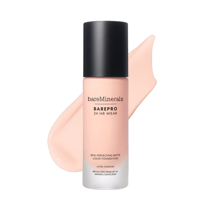 bareMinerals BarePro 24HR Wear Skin-Perfecting Matte Liquid Foundation Mineral SPF 20 Nava Beauty