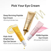 Eye Serum with Deep Reviving Peptide | Eye Treatment Serum with Multi Peptides, Niacinamide & Squalane | Reduces Signs of Aging and Fine Lines | Korean Skincare, 1.01 Fl.Oz