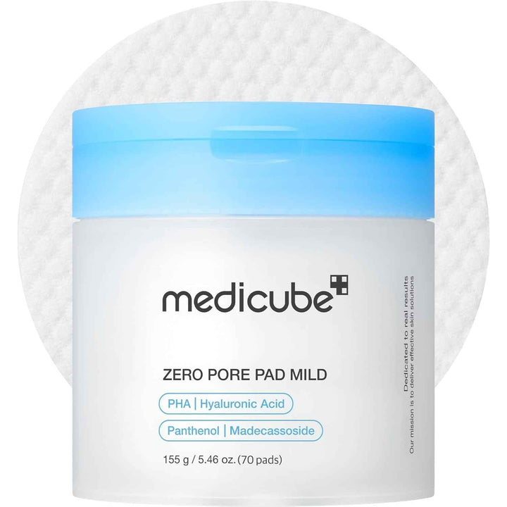 Toner Pads Zero Pore Pad Mild 2.0 | Gentle Calming Toner Pad for Exfoliation, Minimizing Pores & Blackhead Removal with PHA | Ideal for All Skin Types | Korean Skin Care, 70 Pads (1 Pack)